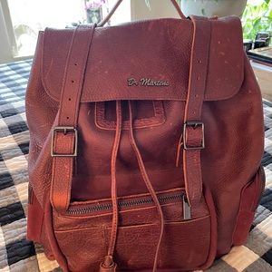 Seriously gorgeous Doc Martens oxblood leather backpack